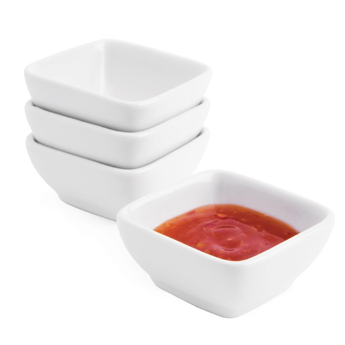 Mini raviers arrondis Olympia Whiteware 60mm (lot de 12) — Y137
