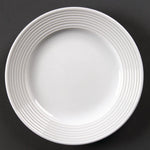 Assiettes à bord large Olympia Linear 165mm (lot de 12) — U089