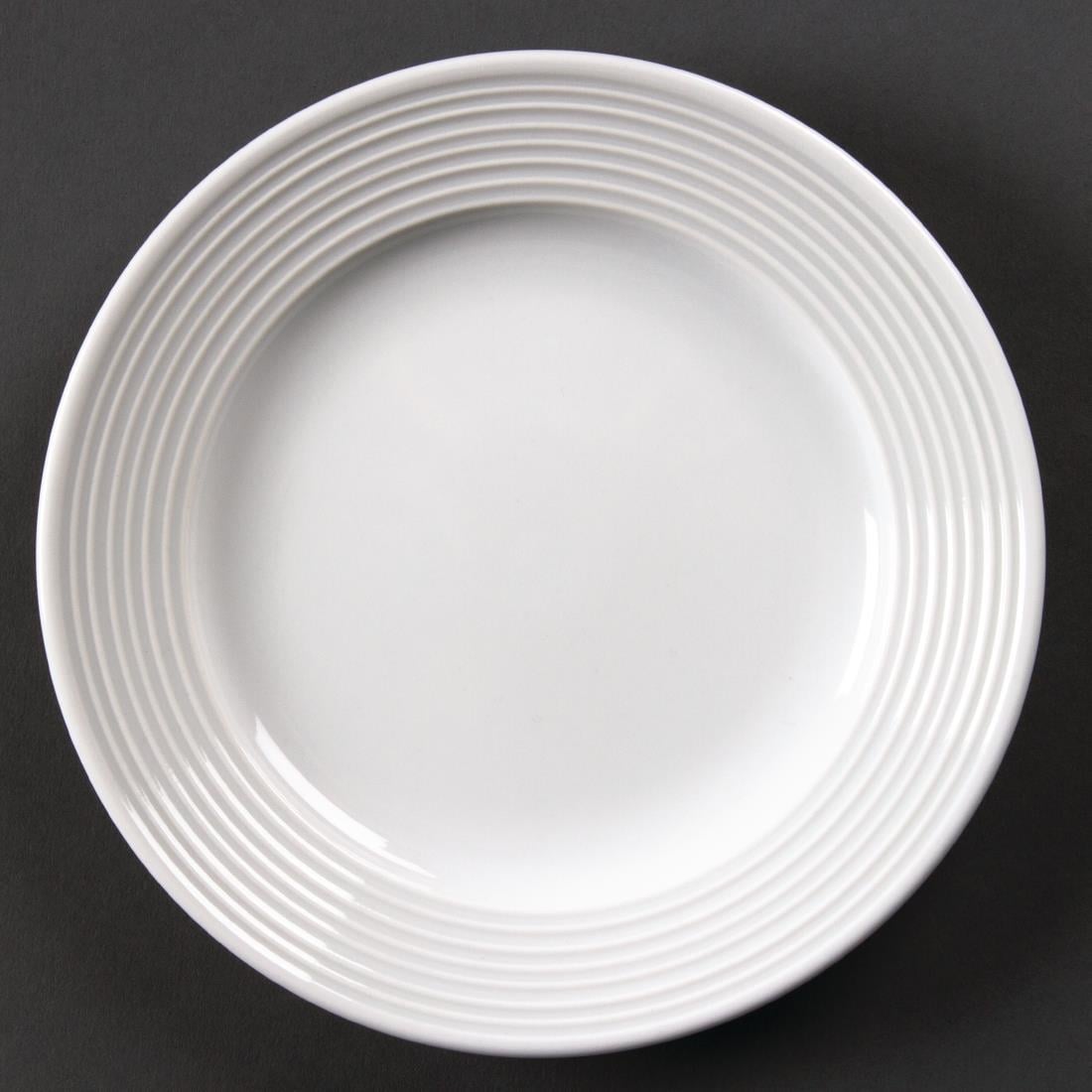 Assiettes à bord large Olympia Linear 165mm (lot de 12) — U089