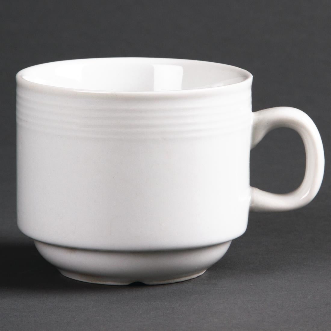 Tasses à thé empilables Olympia Linear 200ml (lot de 12) — U084