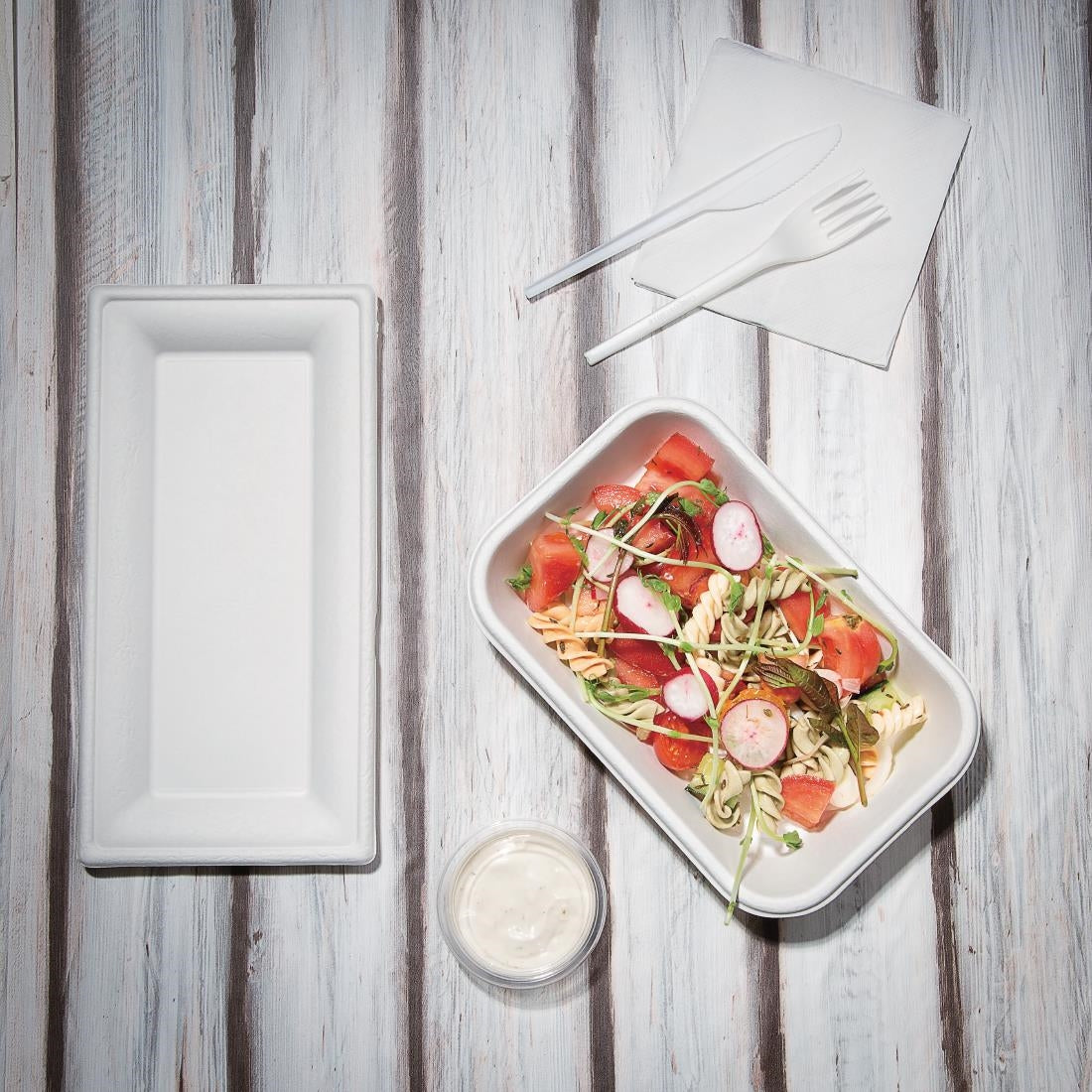 Barquettes compostables en bagasse Fiesta Compostable 680ml (lot de 50) — FC531