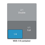 Couvercle GN 1/4 inox Vogue — K972