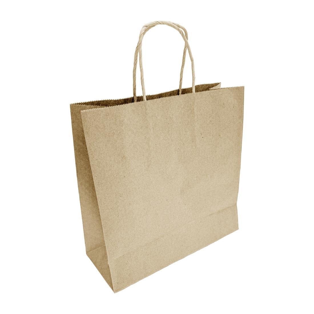 Petits sacs en papier avec poignée torsadée Fiesta Recyclable marron (lot de 250) — HY760