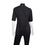 Veste de cuisine femme zippée légère Springfield Chef Works noire XXL — BB051-XXL