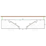 2.0 x 2.0 Hottes professionnelle sans moteur centrales
