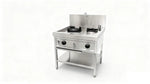 Professionele gas wok 2-pits – Extreme kracht voor de Aziatische keuken