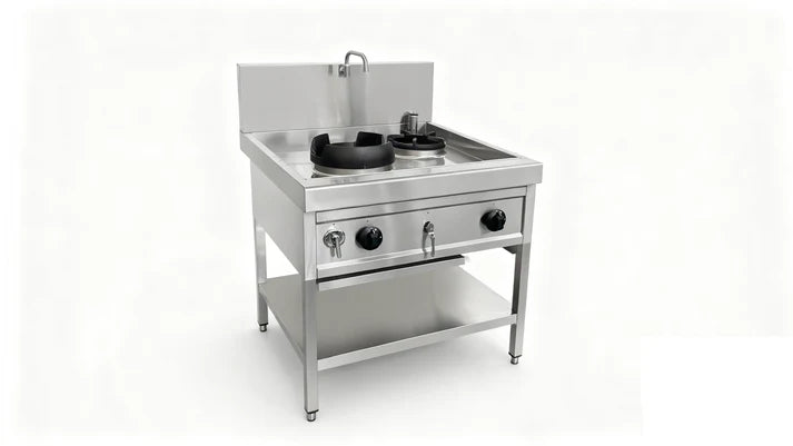 Professionele gas wok 2-pits – Extreme kracht voor de Aziatische keuken