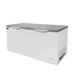 Professionele Diepvrieskist 610L – RVS Deksel & Witte Binnenkuip