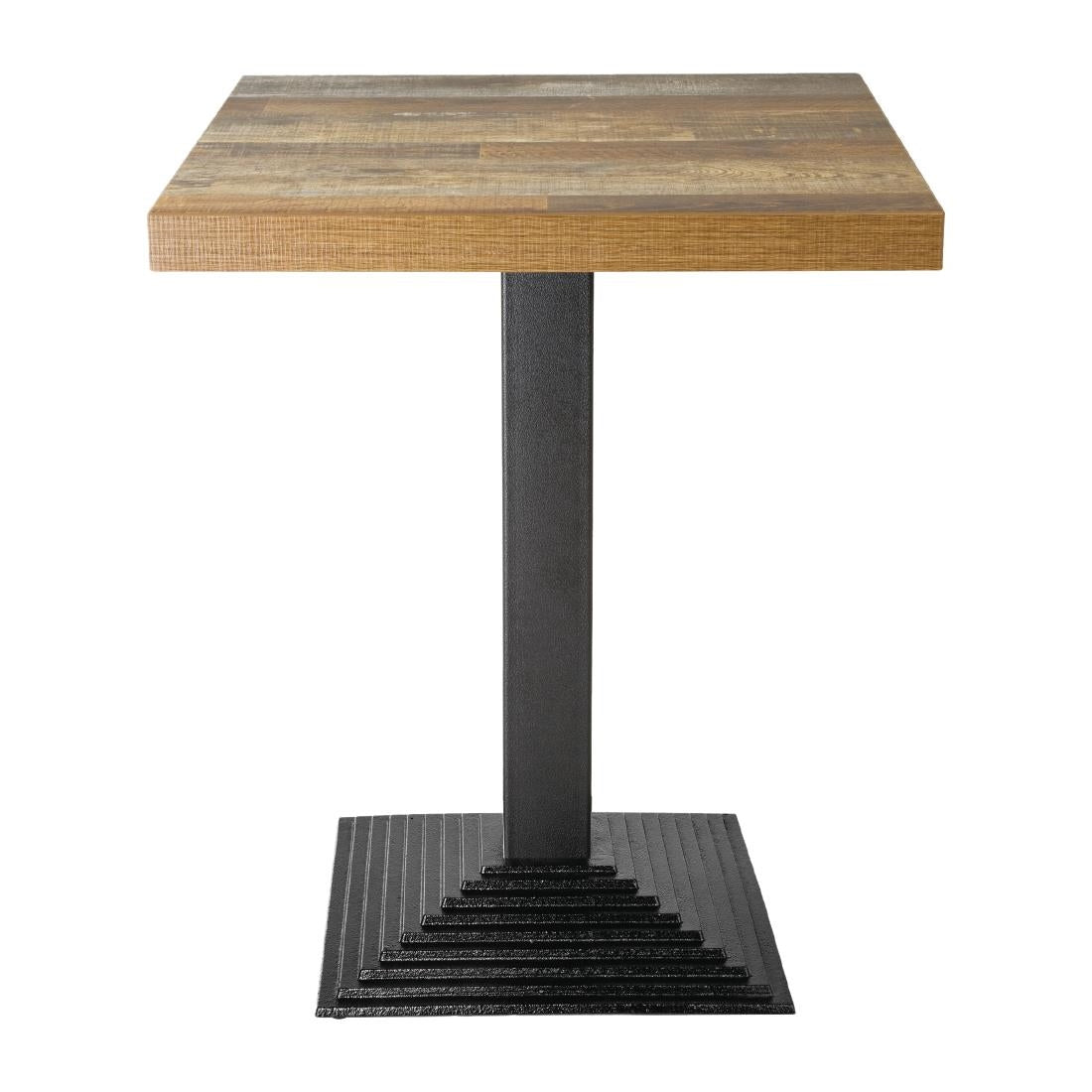 Pied de table carré effet escalier en fonte Bolero — CE153