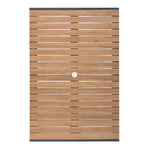 Table rectangulaire en acier et acacia Bolero 120 cm — DS153