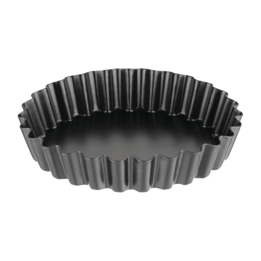 Moule à tartelette cannelé antiadhésif avec fond amovible Vogue 10 cm (lot de 3) — CW991
