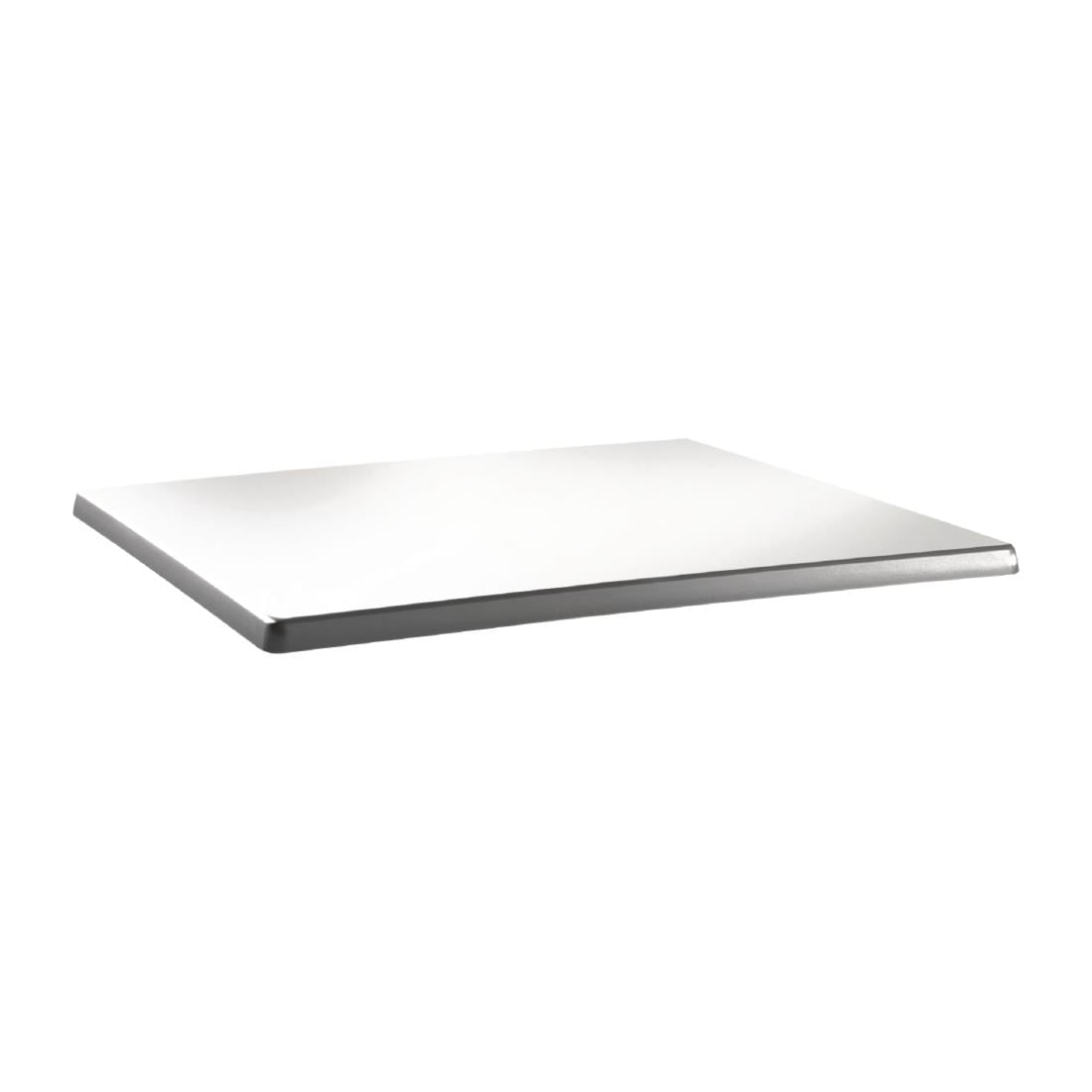 Plateau de table rectangulaire Topalit Classic Line 110x70cm blanc pur — DR917