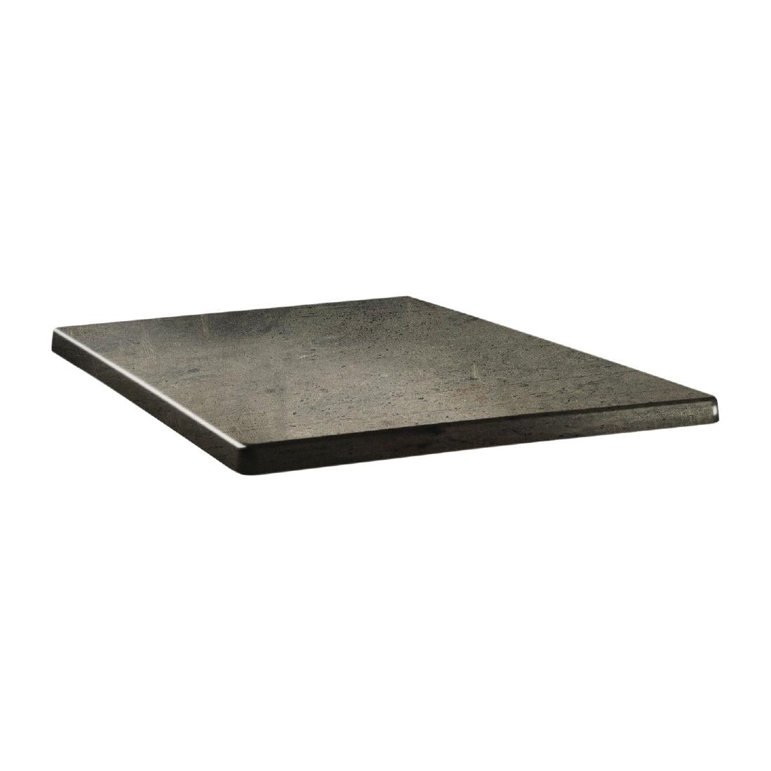 Plateau de table carré Topalit Classic Line 80x80cm béton — DR949
