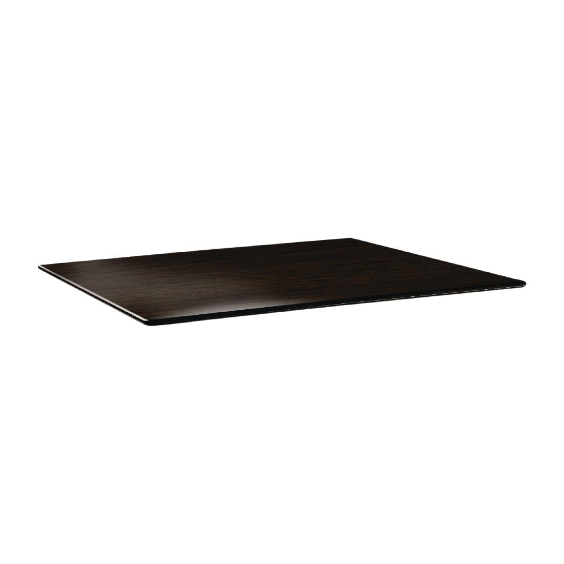 Plateau de table rectangulaire Topalit Smartline 120x80cm wengé — DR979