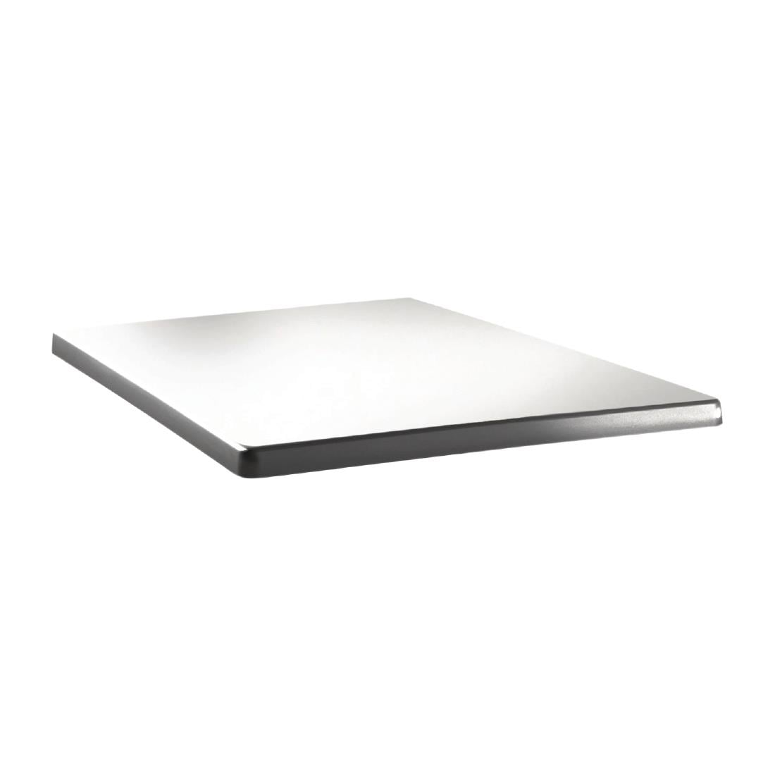 Plateau de table carré Topalit Classic Line 70x70cm blanc pur — DR915