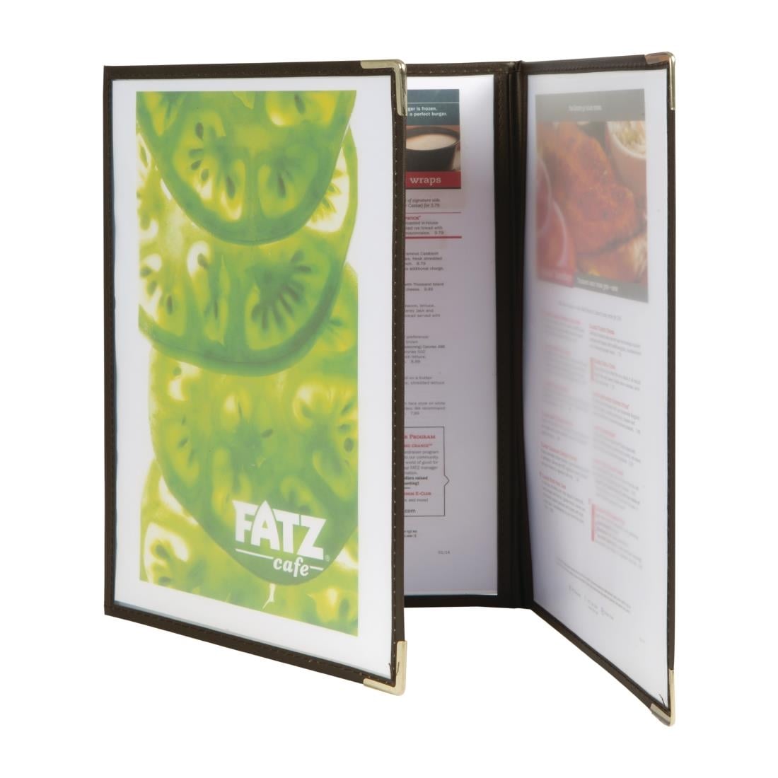 Protège-menus Securit Crystal A4 triples (lot de 3) — CB843