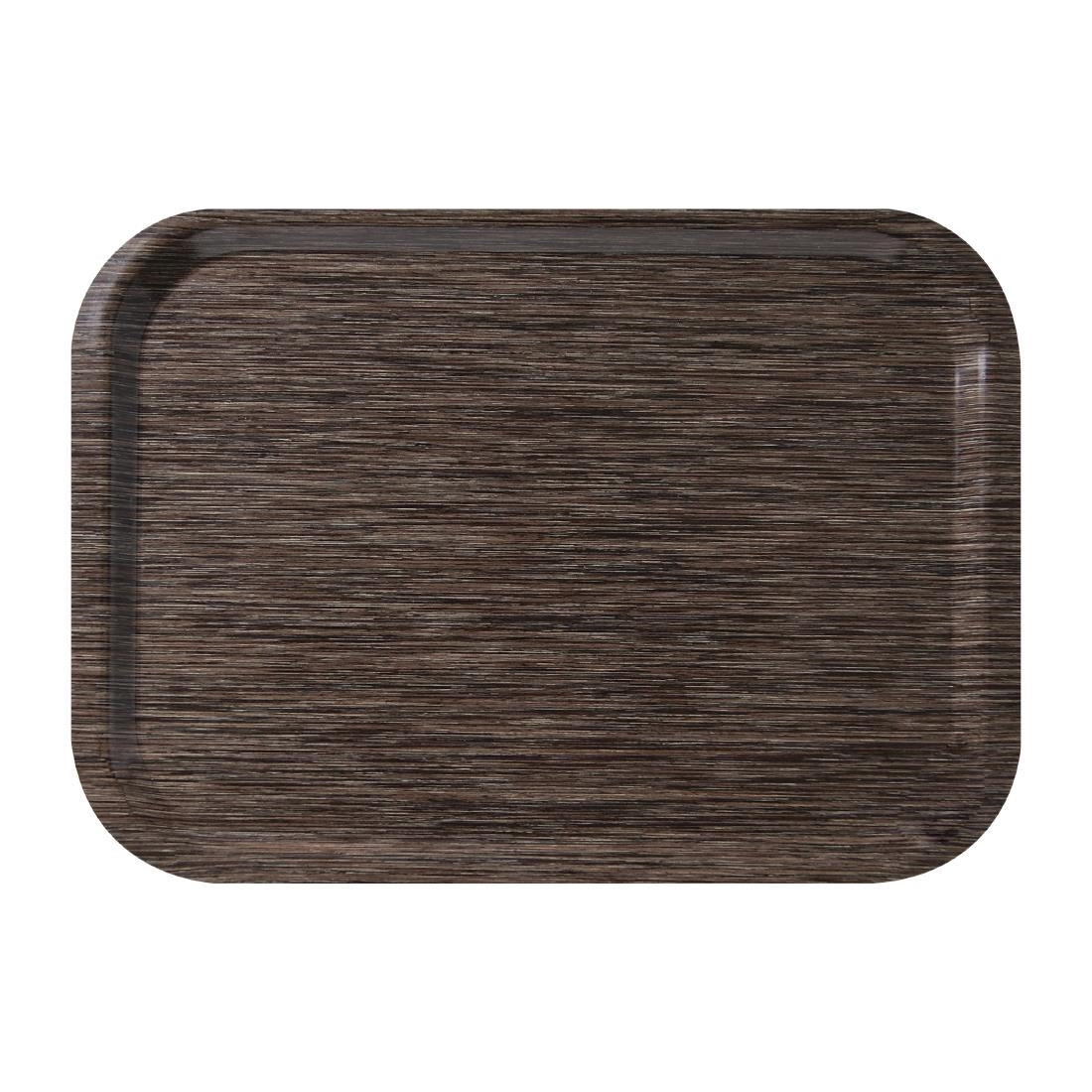 Plateau de service en mélamine Roltex Fast Food 375x265mm wengé — CR734