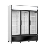 Réfrigérateur Professionnel 2 Portes Vitrées avec Fronton Lumineux – Horecalaan Collection