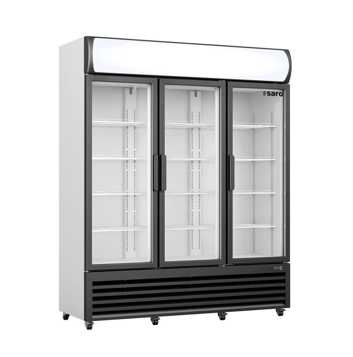 Réfrigérateur Professionnel 2 Portes Vitrées avec Fronton Lumineux – Horecalaan Collection