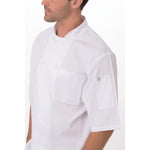 Veste de cuisine mixte blanche Chef Works Montreal Cool Vent L — A914-L