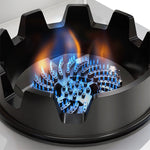 Professionele gaswok van roestvrij staal met 4 branders – 4 × 15 kW