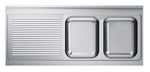 700 évier 2 à droite 1600 — Combisteel 7013.1165