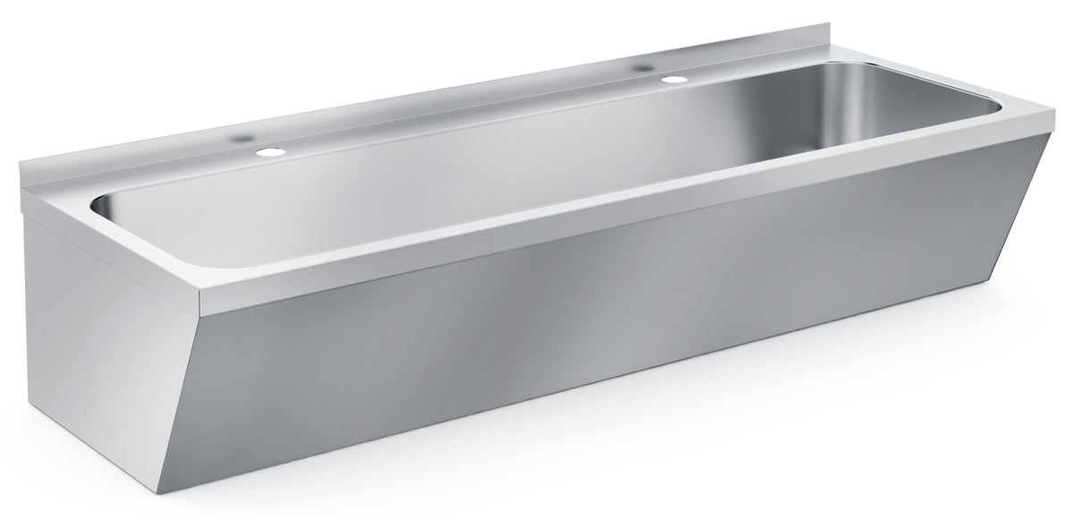Lavabo double en acier inox 1200x525x451mm — Combisteel 7013.1220