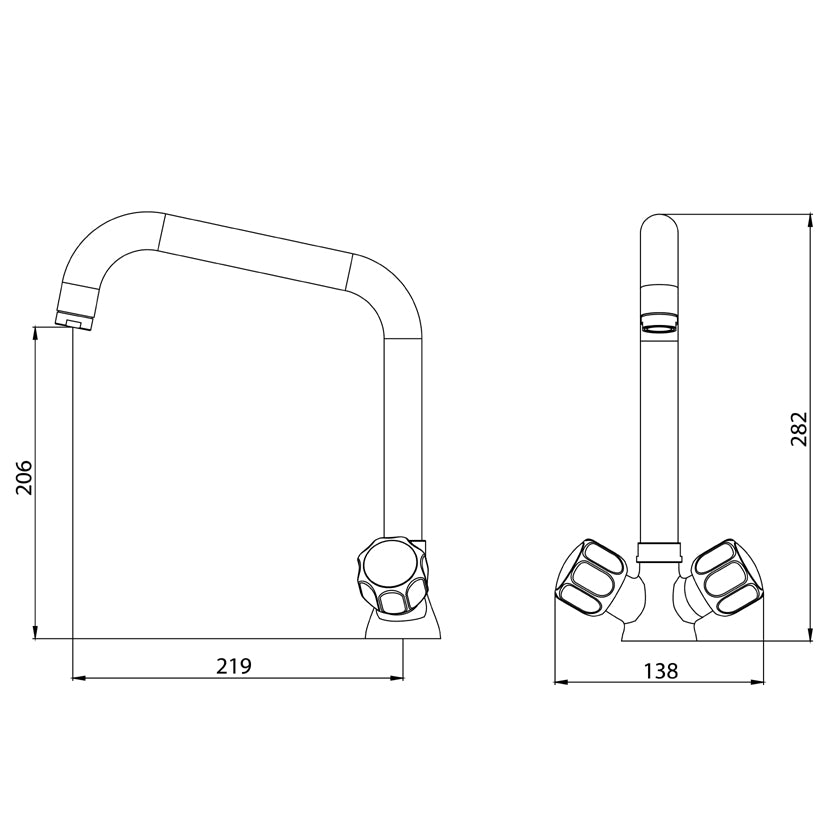 Mélangeur potence — Combisteel 7013.1605