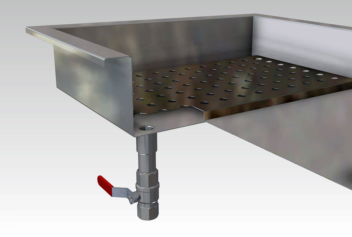 Bac à glace pilée intégré 2/1 GN — Combisteel 7013.2725