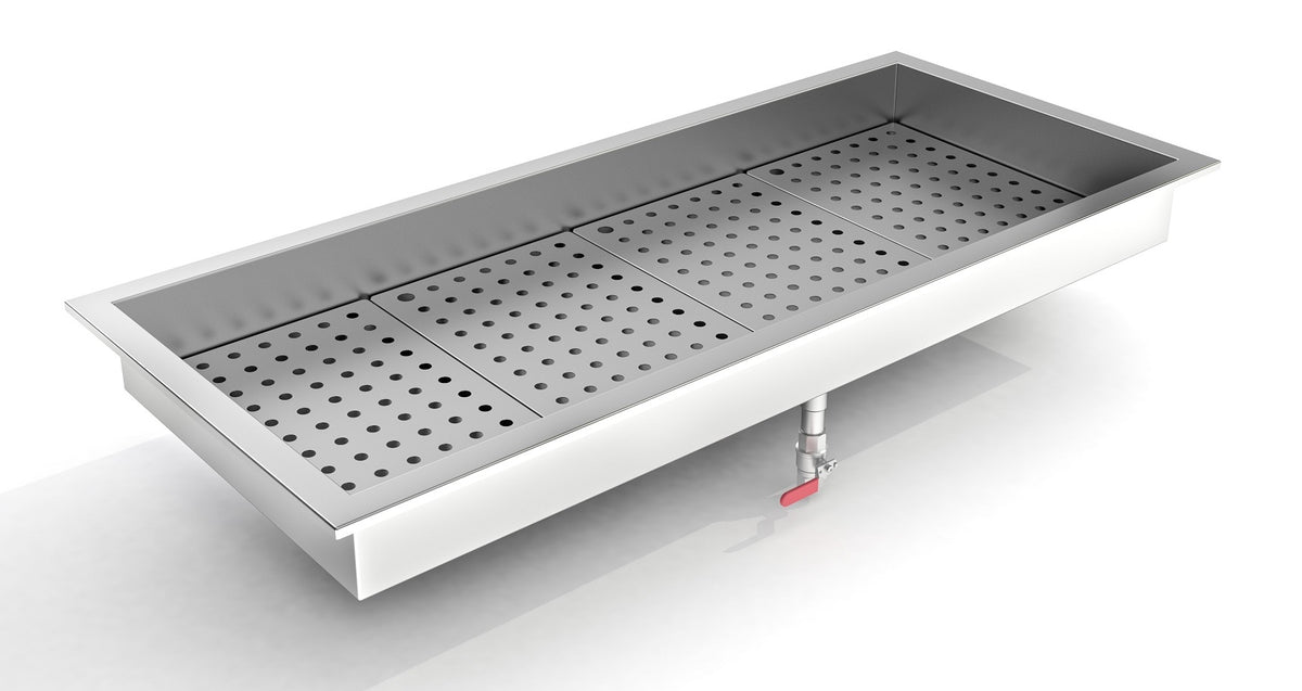 Bac à glace pilée intégré 4/1 GN — Combisteel 7013.2735