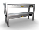 Étagère chauffante en céramique 2 niveaux 1000 6 heaters of 250w — Combisteel 7020.0730