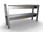 Étagère chauffante en céramique 2 niveaux 1200 6 heaters of 250w — Combisteel 7020.0735