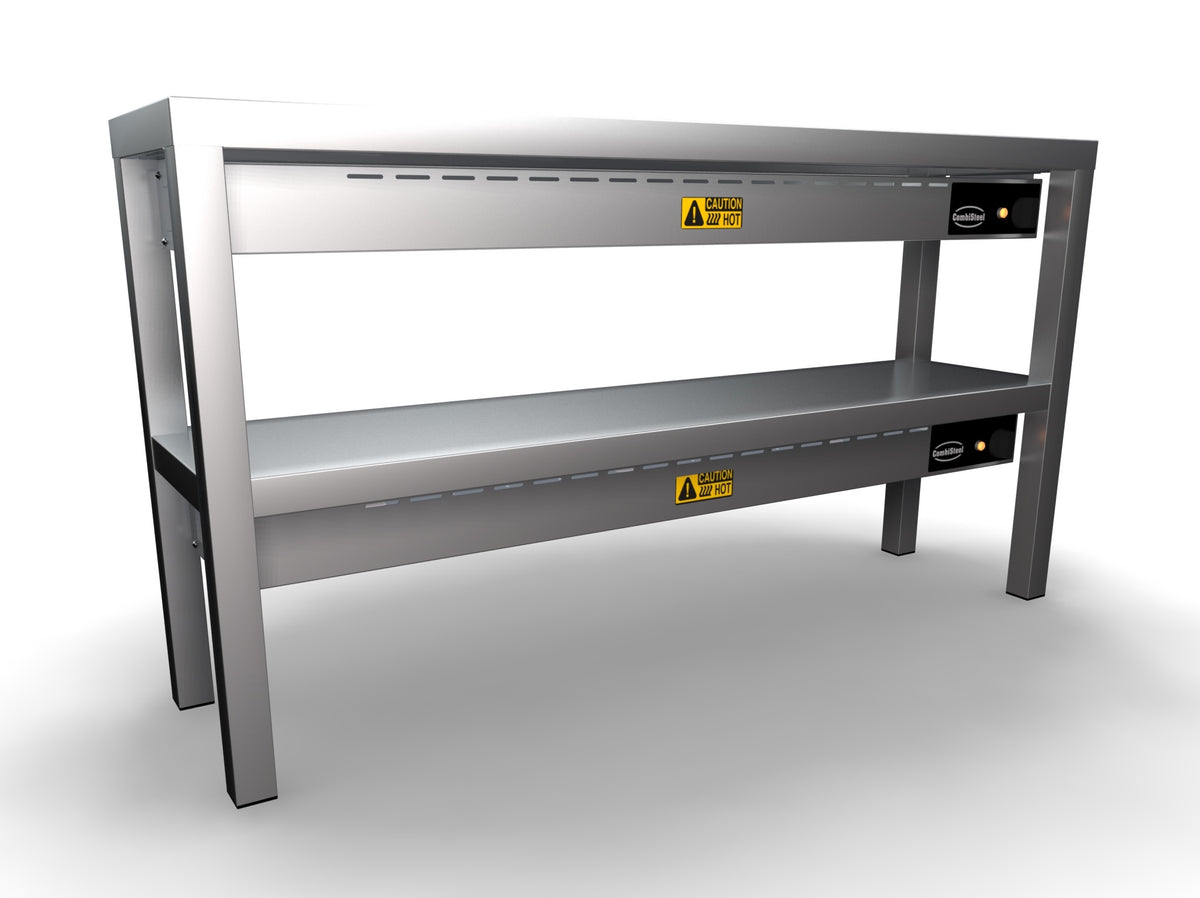 Étagère chauffante en céramique 2 niveaux 1200 6 heaters of 250w — Combisteel 7020.0735
