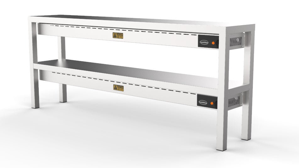 Étagère chauffante en céramique 2 niveaux 1800 10 heaters of 250w — Combisteel 7020.0750