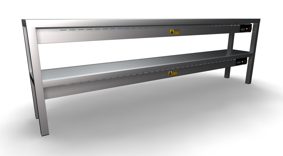 Étagère chauffante en céramique 2 niveaux 2000 12 heaters of 250w — Combisteel 7020.0755