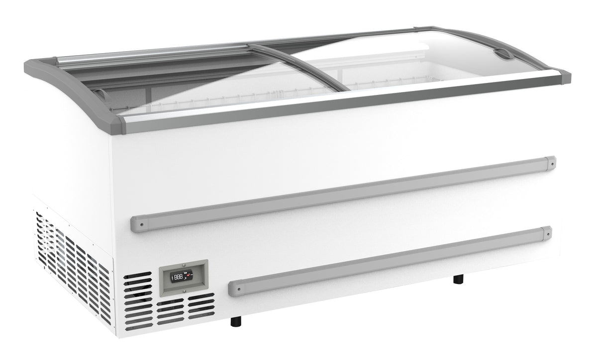 Congélateur bahut pour supermarché blanc 1880 dégivrage manuel — Combisteel 7072.0045