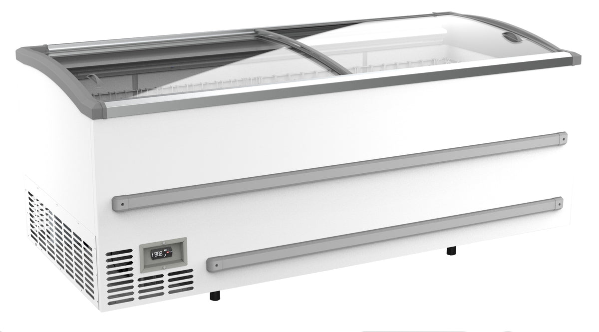 Congélateur bahut pour supermarché blanc 2125 dégivrage manuel — Combisteel 7072.0055