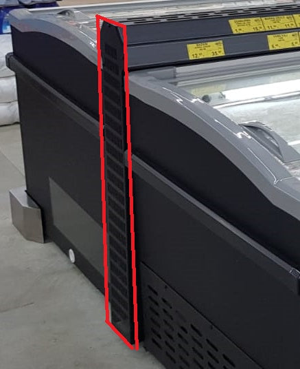 Congélateur bahut connexion côté noir pour îlot sans élément de la tête - pour 7072.0005-0015-0020-0030 — Combisteel 7072.9025