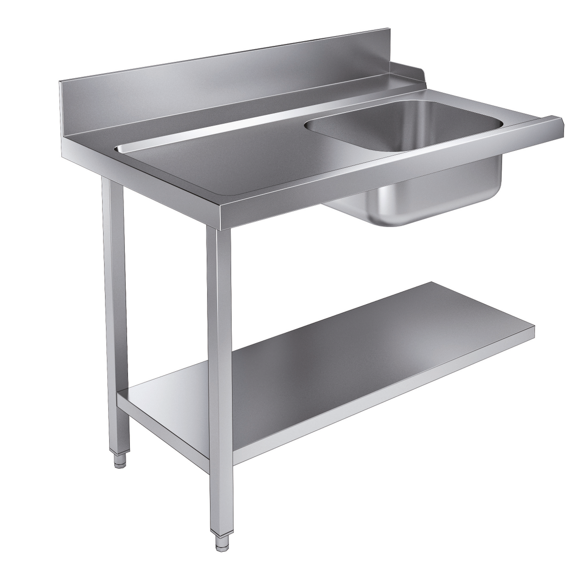 Table d'approvisionement étagère 1200 à gauche pour 7082.0070 - 0075 — Combisteel 7106.1005