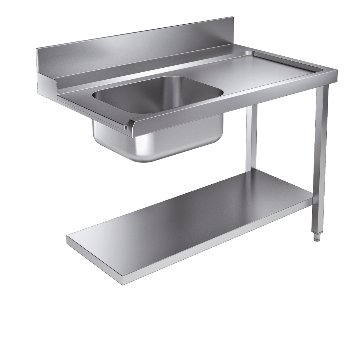 Table d'approvisionement étagère 1200 à droite pour 7082.0070 - 0075 — Combisteel 7106.1010