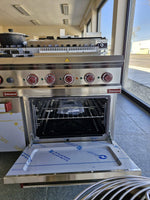Fourneau vitrocéramique 4 zones + four GN 2/1 + grill électrique | Modèle d'exposition