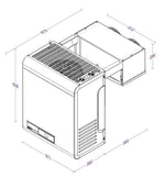 Unité de refroidissement type positif 13,2-27,6 m3 avec connexion en ligne — Combisteel 7265.0015