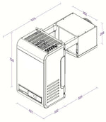 Unité de refroidissement type negatif 4,2-7,4 m3 avec connexion en ligne — Combisteel 7265.0070