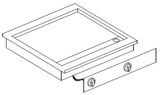 Plaques grill él. lisse 400v — Combisteel 7266.0050