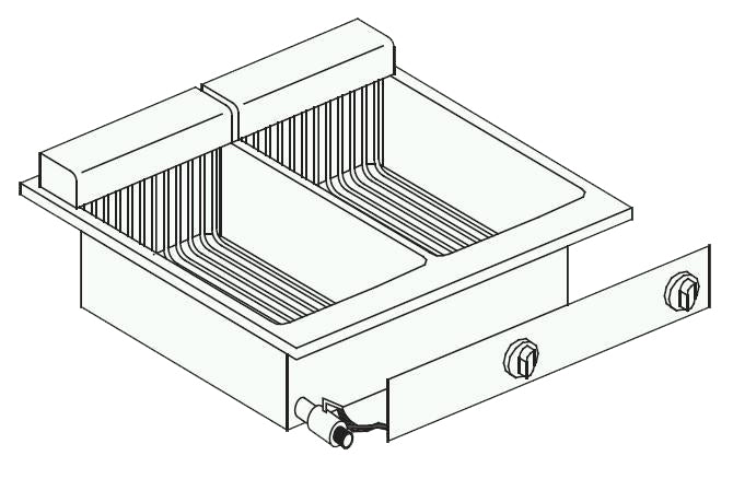 Friteuse él. 2x10 L — Combisteel 7266.0080