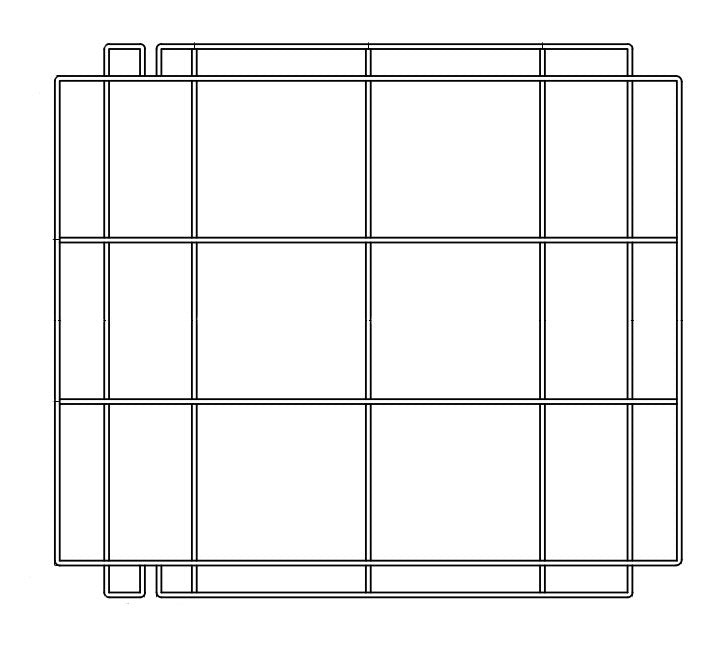 Grille de support en acier inox — Combisteel 7280.0115