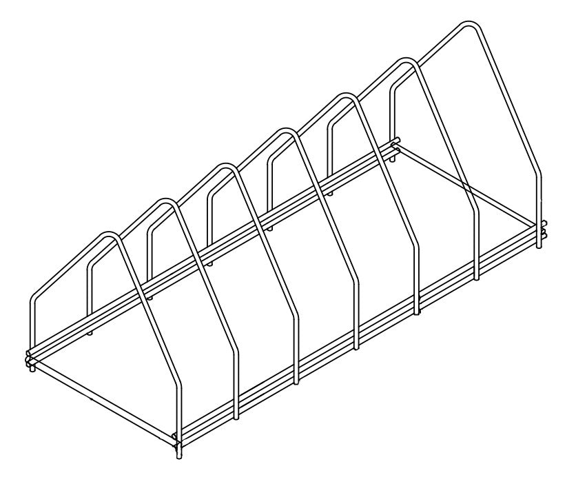 Plaque de support en acier inox 6 — Combisteel 7280.0125