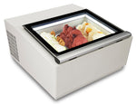 Modèle de table vitrine à creme glacée blanc s'ouvre du côté fonctionnement — Combisteel 7292.0005