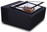 Modèle de table vitrine à creme glacée noir s'ouvre du côté client — Combisteel 7292.0020