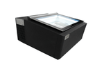 Modèle de table vitrine à creme glacée noir s'ouvre du côté client — Combisteel 7292.0020